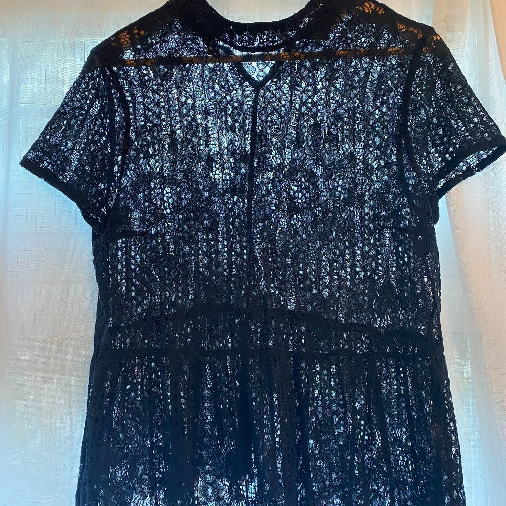 Women's Nordstrom Lace Peplum Blouse